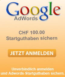 Google Adwords Gutschein im Wert von CHF 150.00