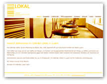Web-Referenz Joomla - Café-Bar Lokal