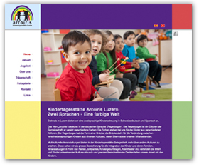 Webdesign für Kindertagesstätte Arcoiris, Luzern