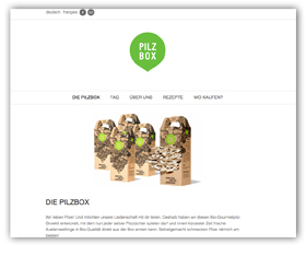 Webdesign Pilzbox.ch